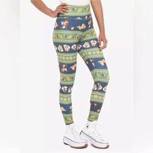 NWOT Disney Chip 'N Dale Fair Isle Leggings
